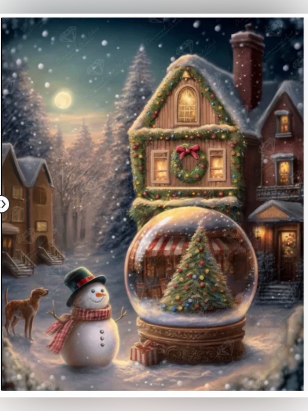 Diamond Art Club Magical Christmas – Square Diamonds Kit – 22x27 – Complete Open